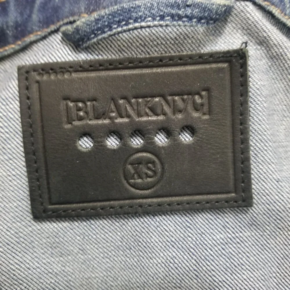 BLANK NYC Blue Denim Jacket In Diet Pill XS - Picture 13 of 16